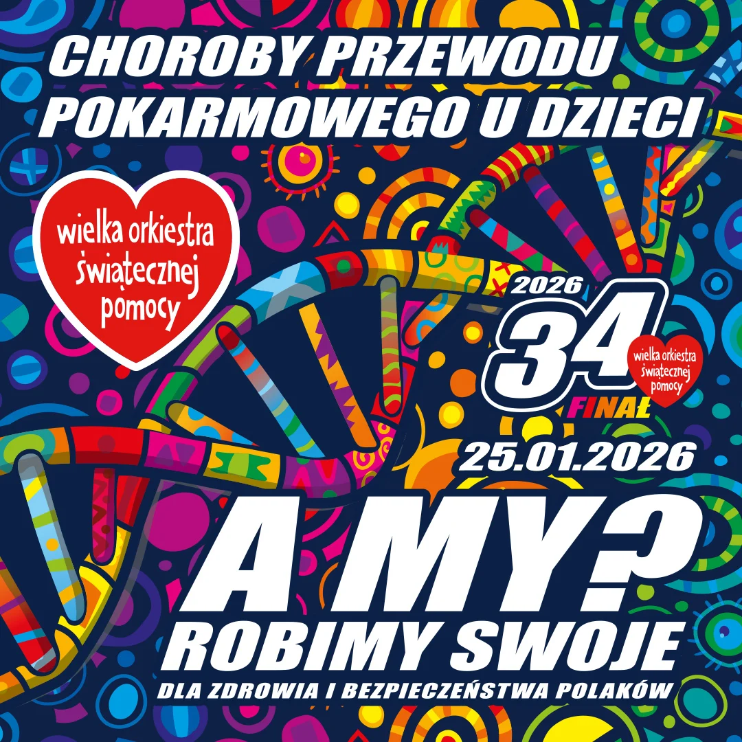 34. Finał WOŚP zagra 25 stycznia 2026 roku.