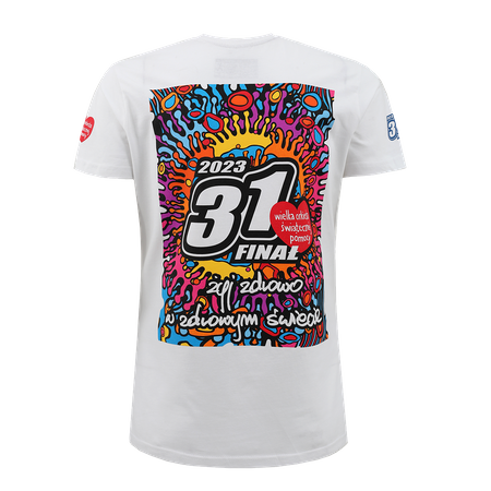 T-shirt damski - Wulkan - biała