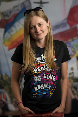 T-shirt damski - 30. Pol'and'Rock - PEACE LOVE MUSIC
