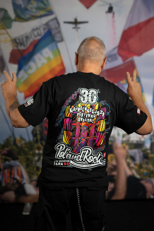 T-shirt męski - 30. Pol'and'Rock PEACE LOVE MUSIC