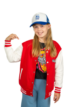 Bluza bejsbolówka dziecięca - Pol'and'Rock - CZERWONA
