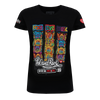 T-shirt damski - Totemy czarna