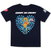 T-shirt dziecięcy - Flaming - granatowy