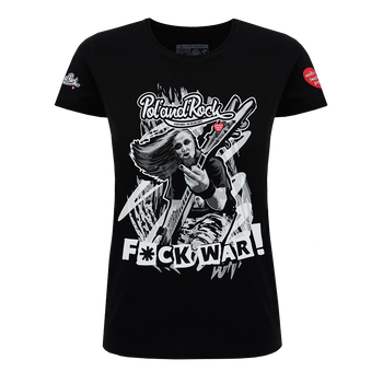 T-shirt damski 28. Pol'and'Rock F*ck war
