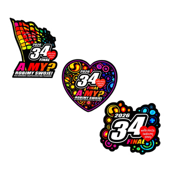 Naklejki na szybę - 3pak - 34. Finał