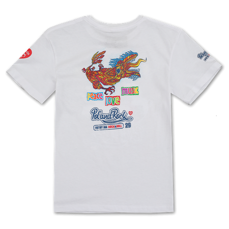 T-shirt dziecięcy 29. Pol'and'Rock Smok sekator - biała