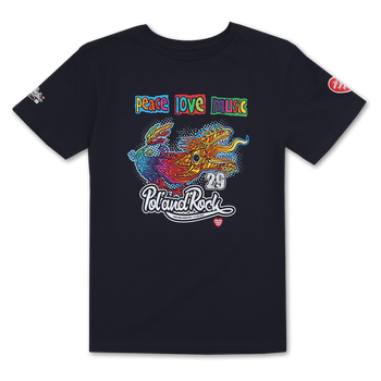 T-shirt dziecięcy 29 Pol'and'Rock Smok sekator - granatowa