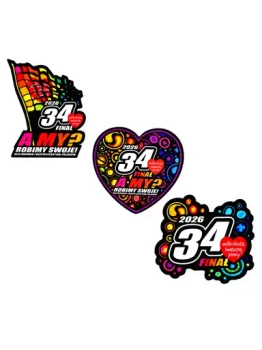 Naklejki na szybę - 3pak - 34. Finał