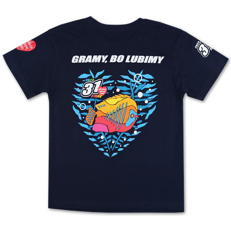 T-shirt dziecięcy - Lemur- granatowy