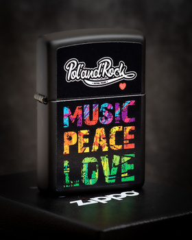 Zapalniczka Zippo - PEACE - LOVE - MUSIC