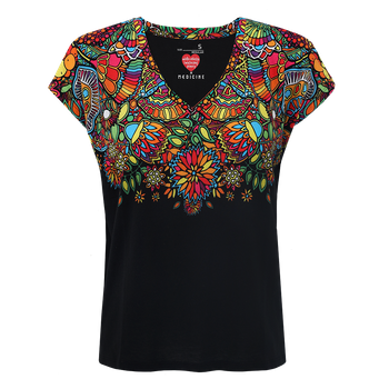 T-shirt damski - czarny Medicine