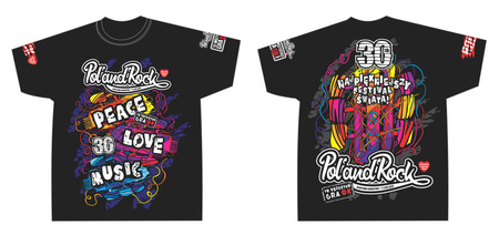 T-shirt męski - 30. Pol'and'Rock PEACE LOVE MUSIC