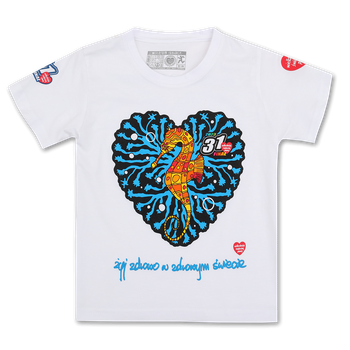 T-shirt dziecięcy 31.Finał Konik Morski - biała