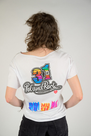 T-shirt damski 31. Pol'and'Rock - NIETOPERZ BIAŁY