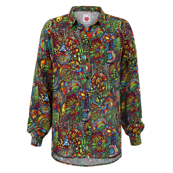 Koszula damska - multicolor zielona Medicine