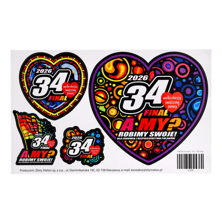 Naklejki samochodowe A3 34. Finał