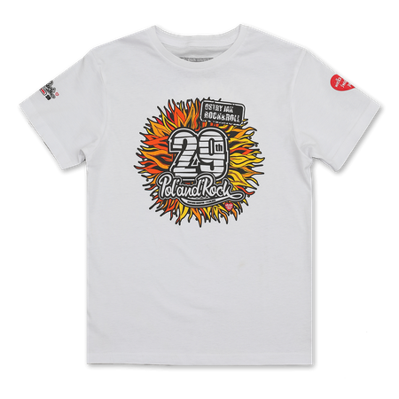 T-shirt dziecięcy 29. Pol'and'Rock Słonecznik - biała