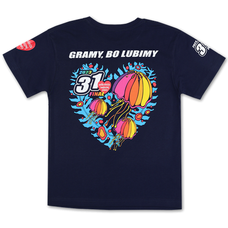 T-shirt dziecięcy 31.Finał Żabka - granatowy