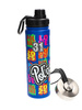 Butelka termiczna 650 ml 2w1 - 31. Pol'and'Rock - NIEBIESKA