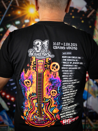 T-shirt męski - 31. Pol'and'Rock - LINE UP