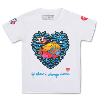 T-shirt dziecięcy 31.Finał Rybka - biała