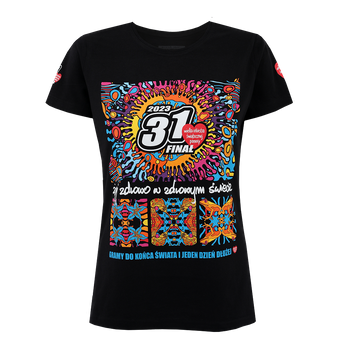 T-shirt damski - Wulkan - czarna