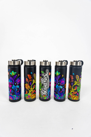 Butelka termiczna 650 ml 2w1 - 31. Pol'and'Rock - CZARNA