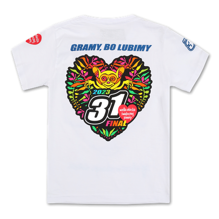 T-shirt dziecięcy 31.Finał Rybka - biała