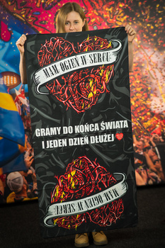 Ręcznik z mikrofibry Ogień w Sercu