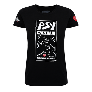 T-shirt damski Psy szczekają