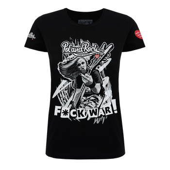 T-shirt damski - F*ck war